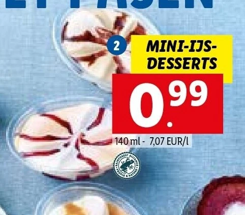 Mini-ijsdesserts