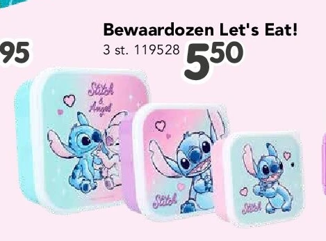 Bewaardozen Let's Eat! 3 st.