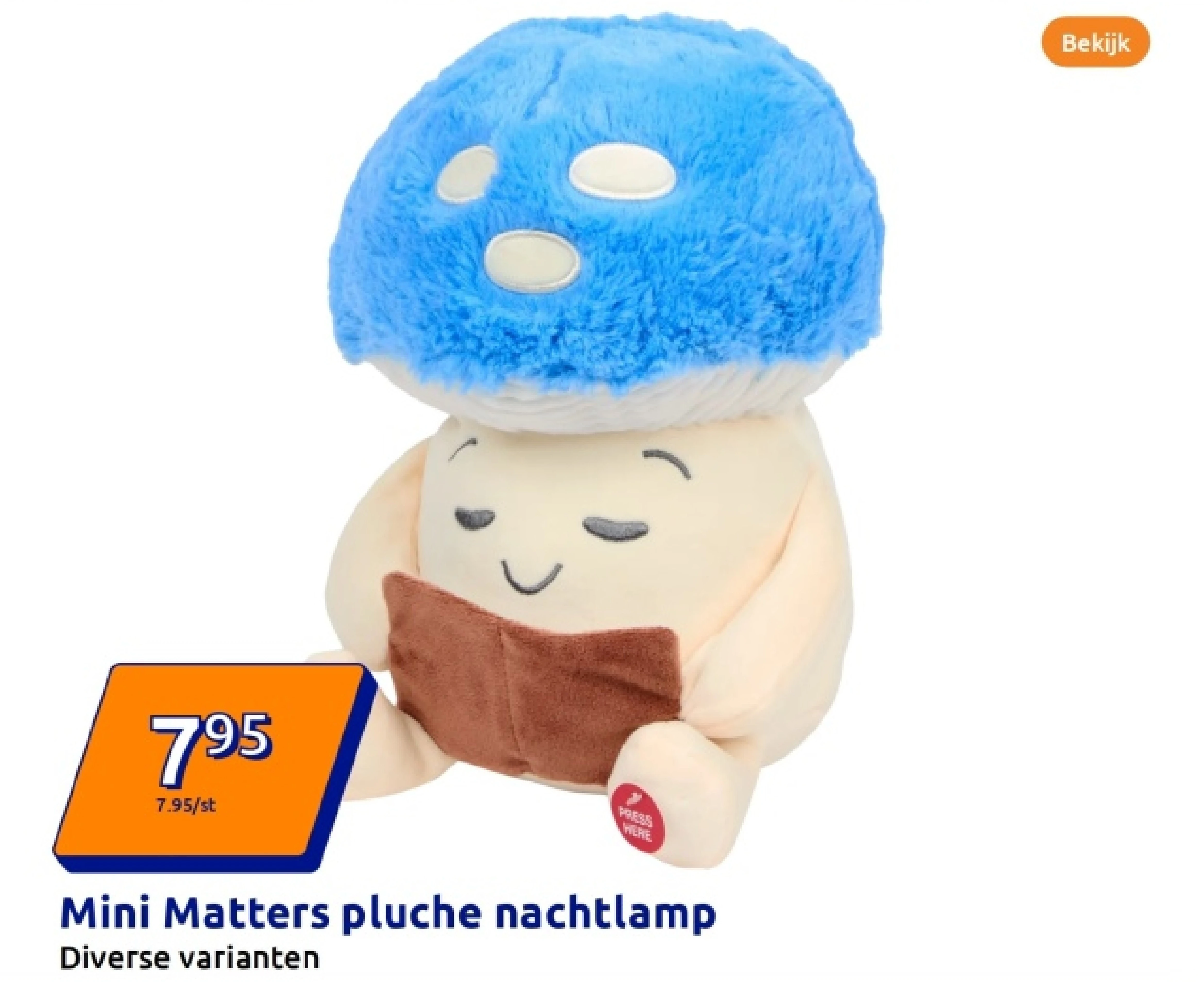 Mini Matters pluche nachtlamp