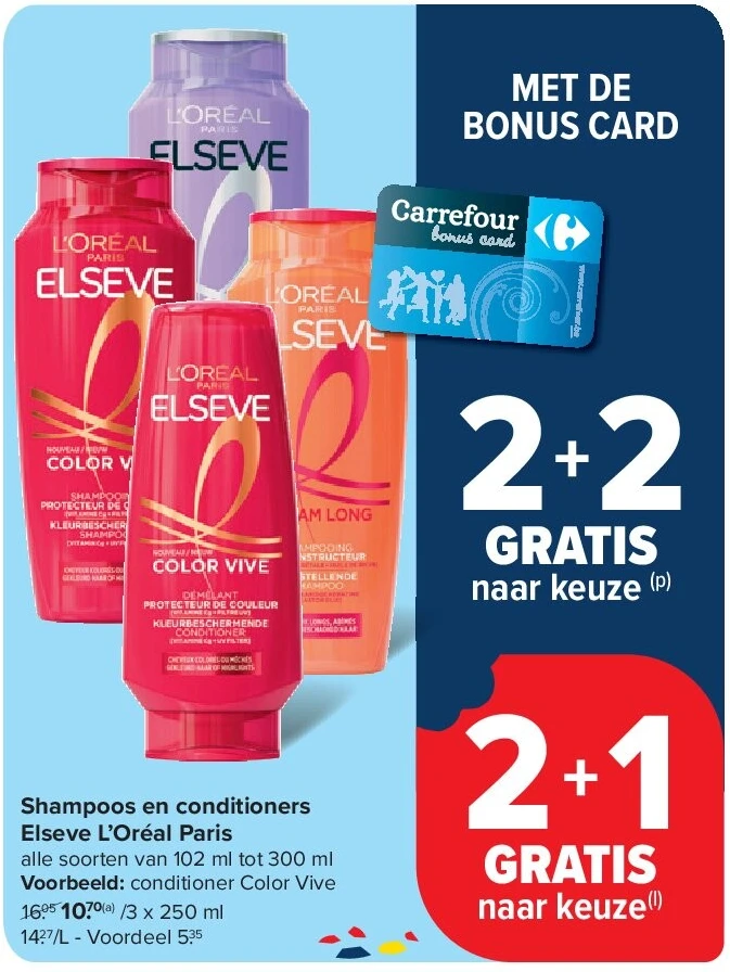 Shampoos en conditioners Elseve L’Oréal Paris