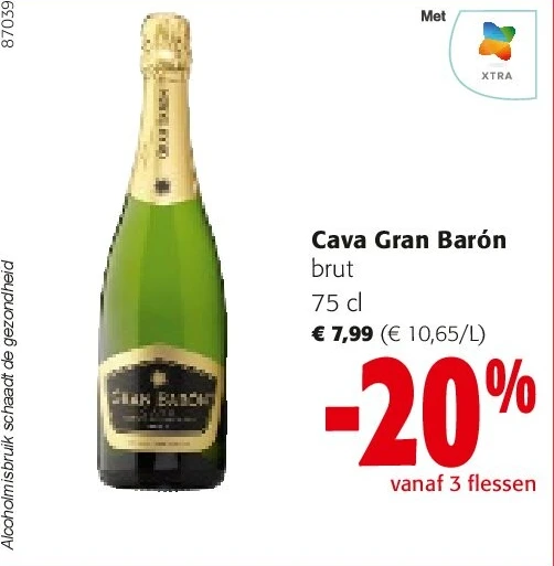 Cava Gran Barón brut 75 cl