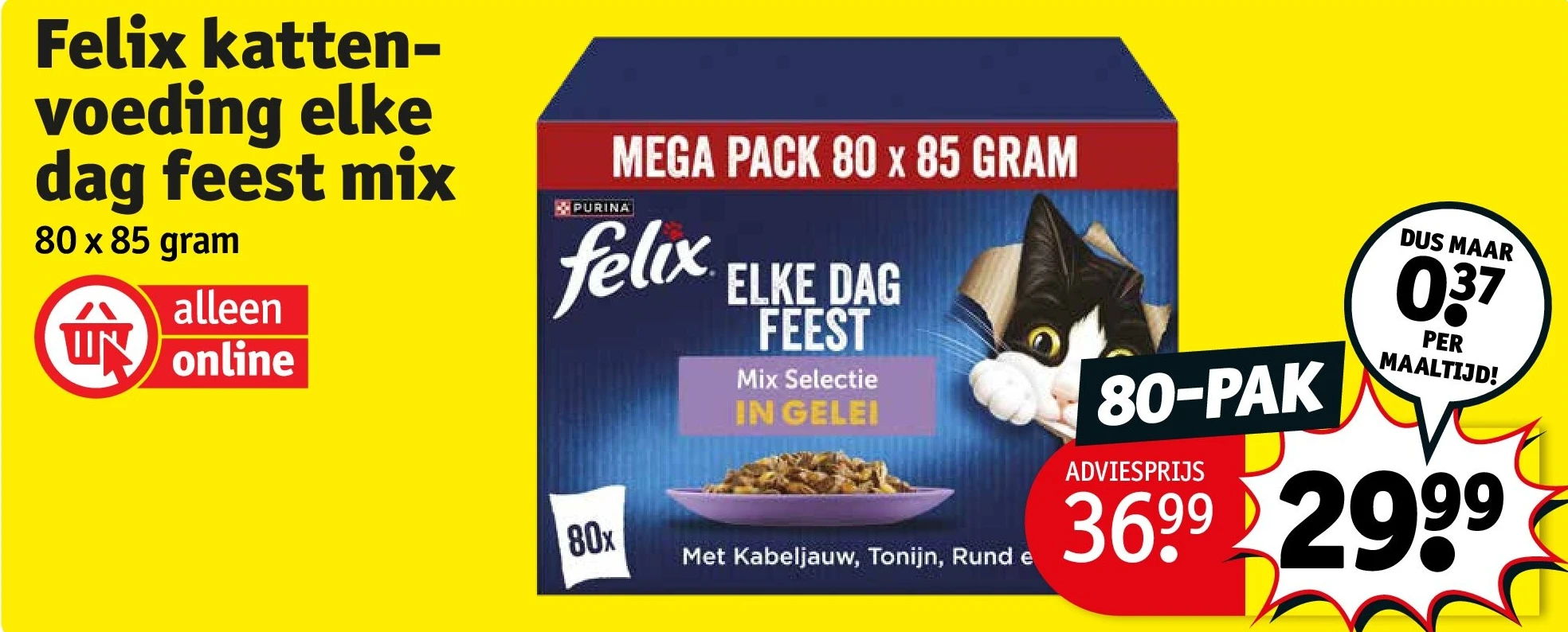 Felix kattenvoeding elke dag feest mix