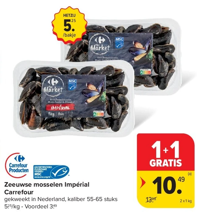 Zeeuwse mosselen Impérial Carrefour