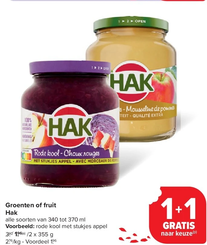 Groenten of fruit Hak