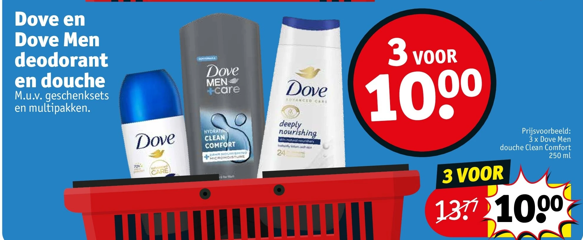 Dove en Dove Men deodorant en douche