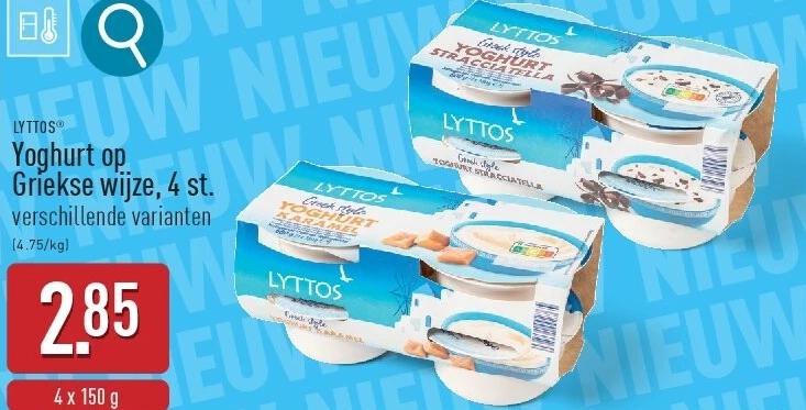 Yoghurt op Griekse wijze, 4st.