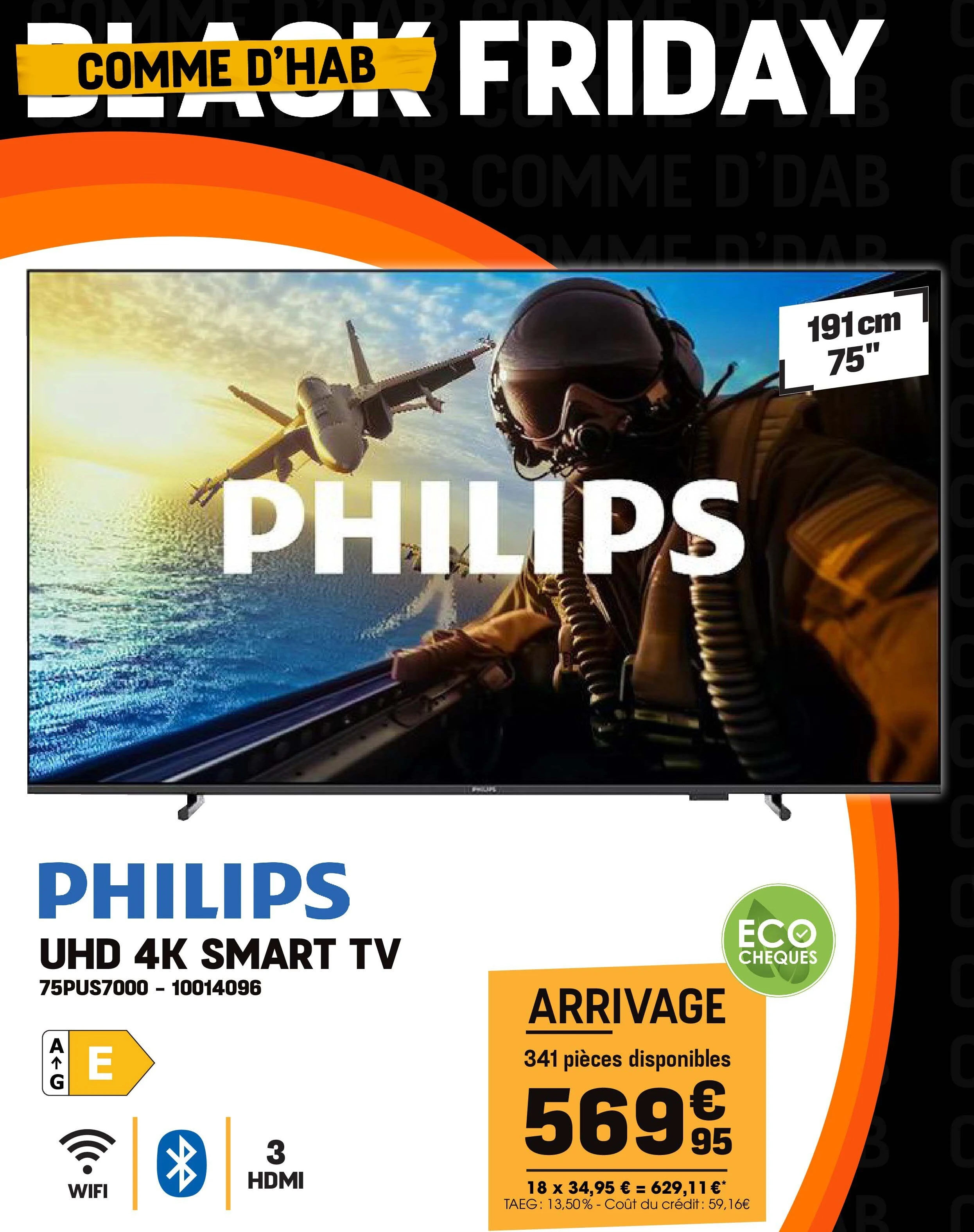 Philips UHD 4K SMART TV 75PUS7000