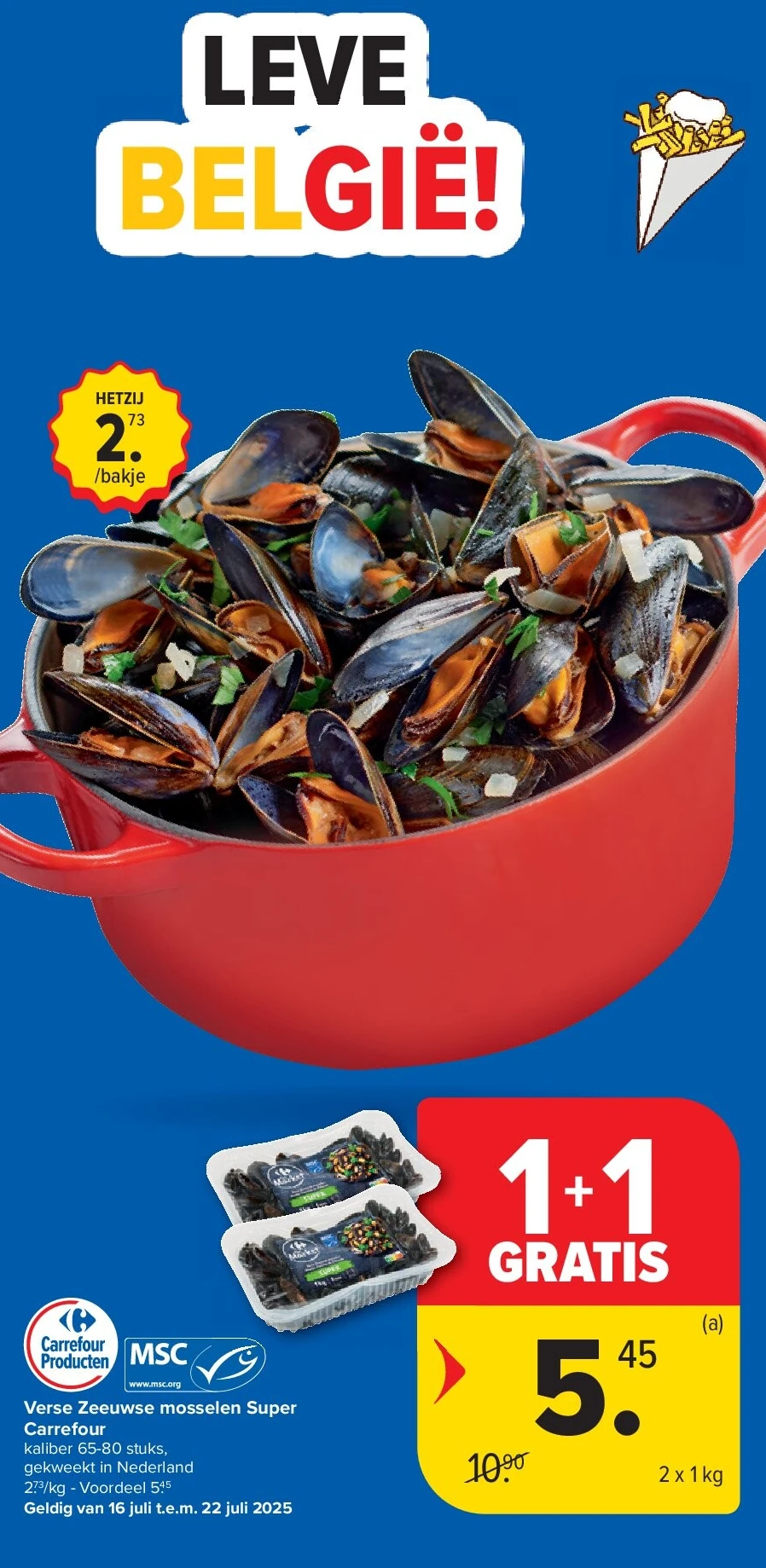 Verse Zeeuwse mosselen Super Carrefour