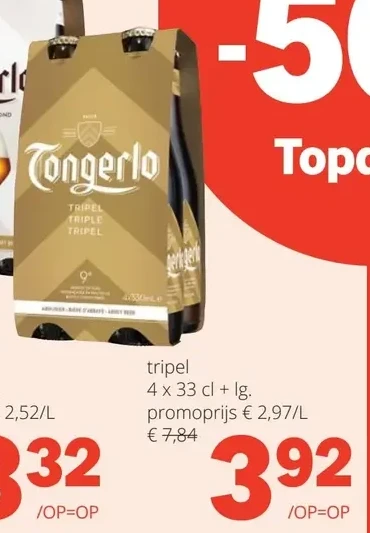 TONGERLO tripel 4 x 33 cl + Ig.