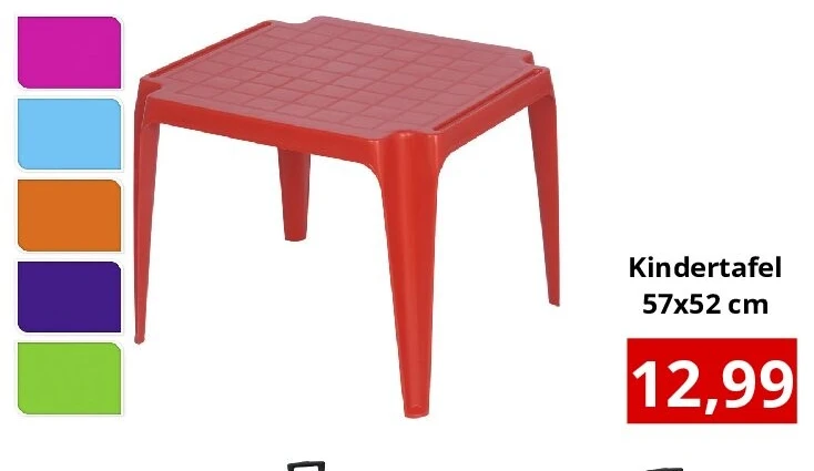 Kindertafel 57x52 cm