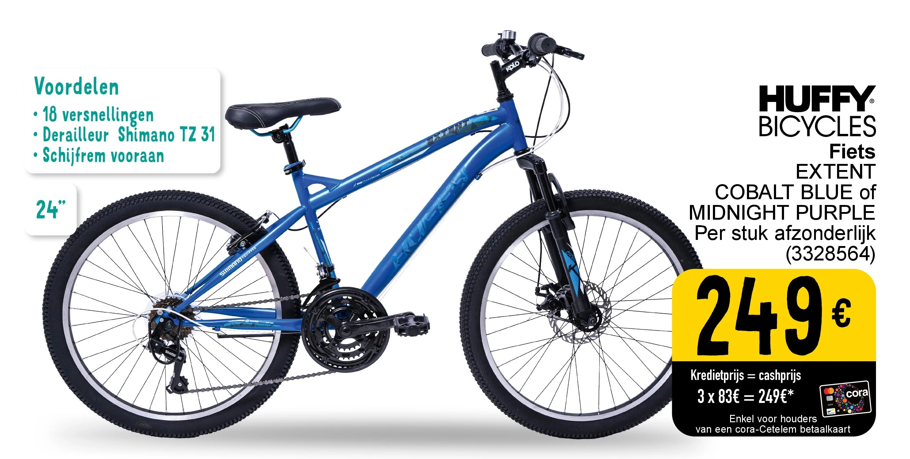 Fiets EXTENT COBALT BLUE of MIDNIGHT PURPLE