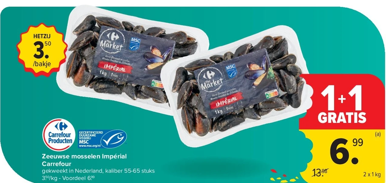 Zeeuwse mosselen Impérial Carrefour