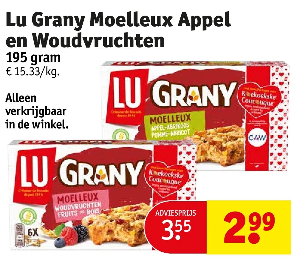 Lu Grany Moelleux Appel en Woudvruchten