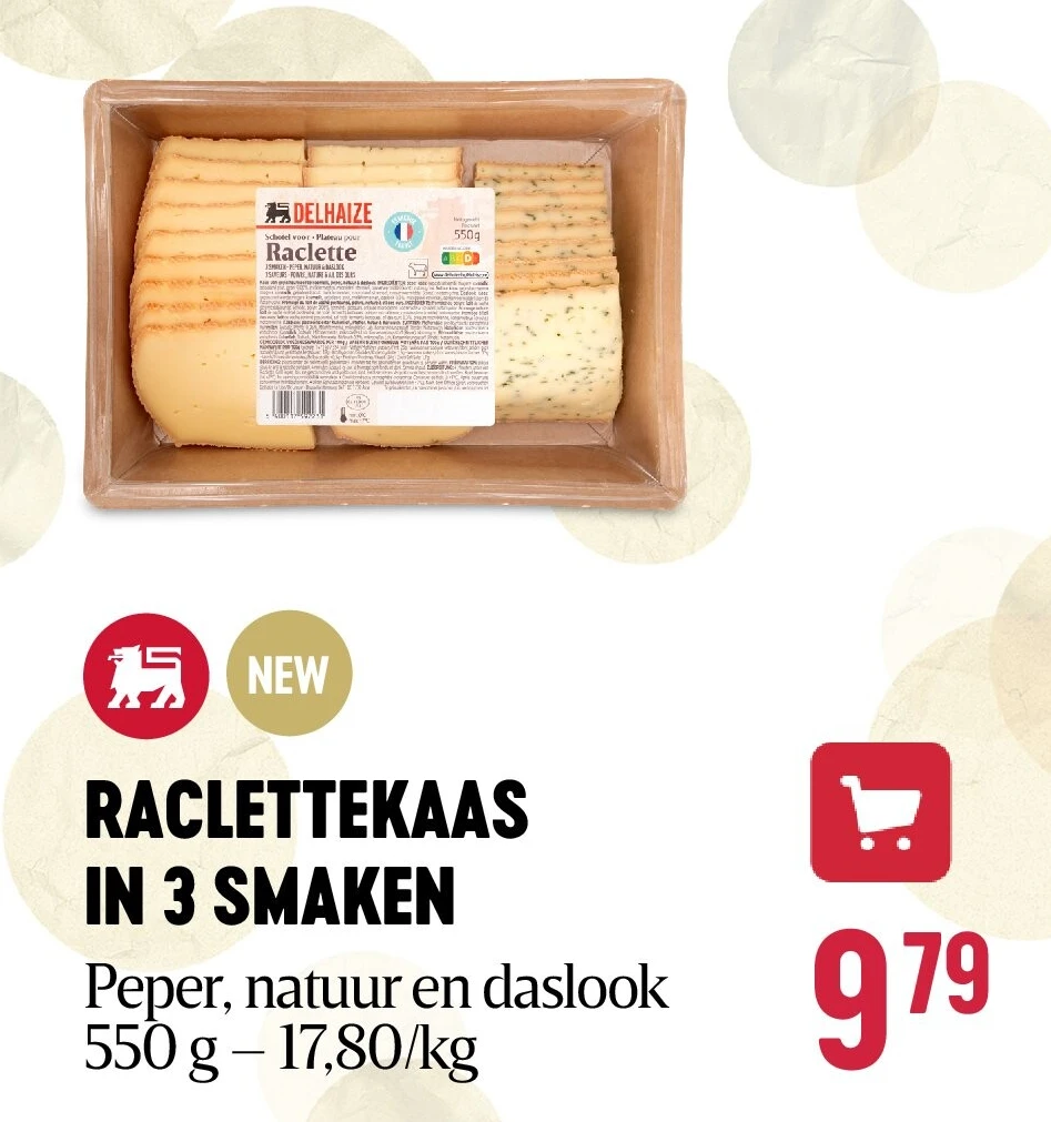 RACLETTEKAAS IN 3 SMAKEN