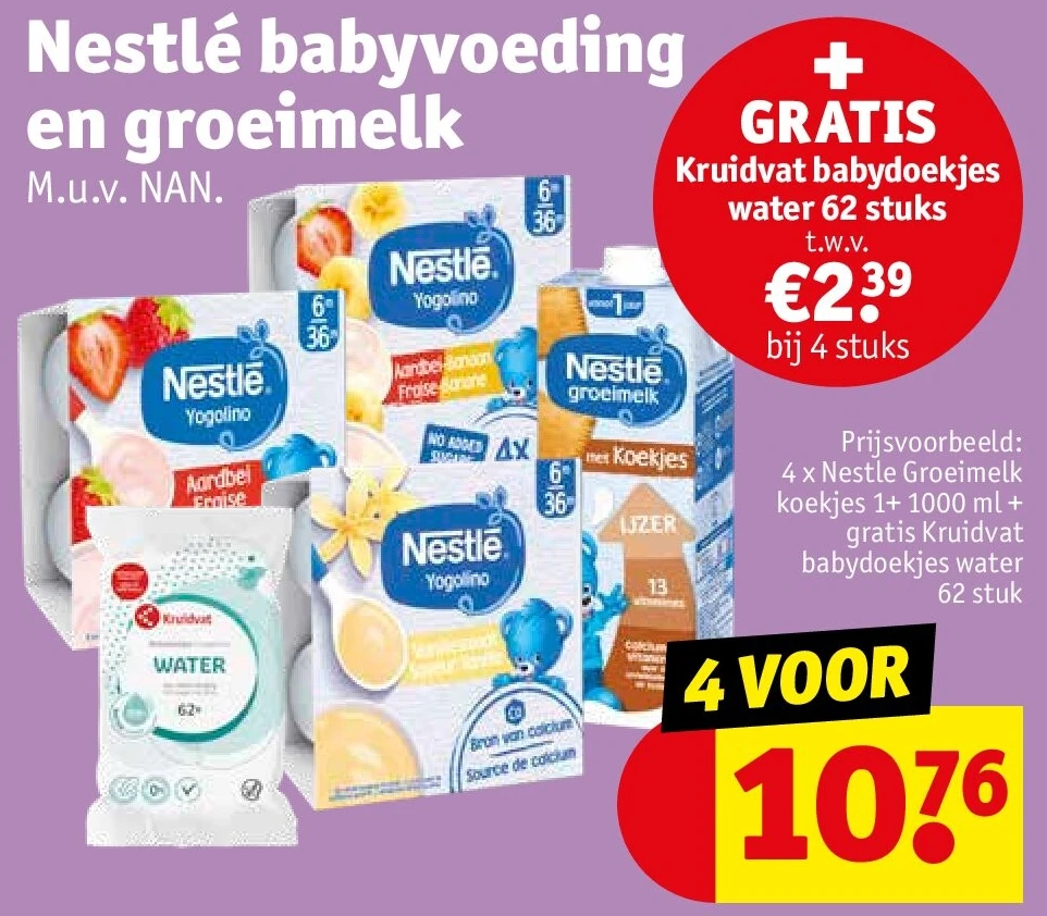 Nestlé babyvoeding en groeimelk