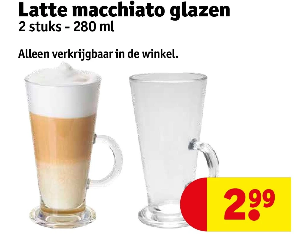 Latte macchiato glazen