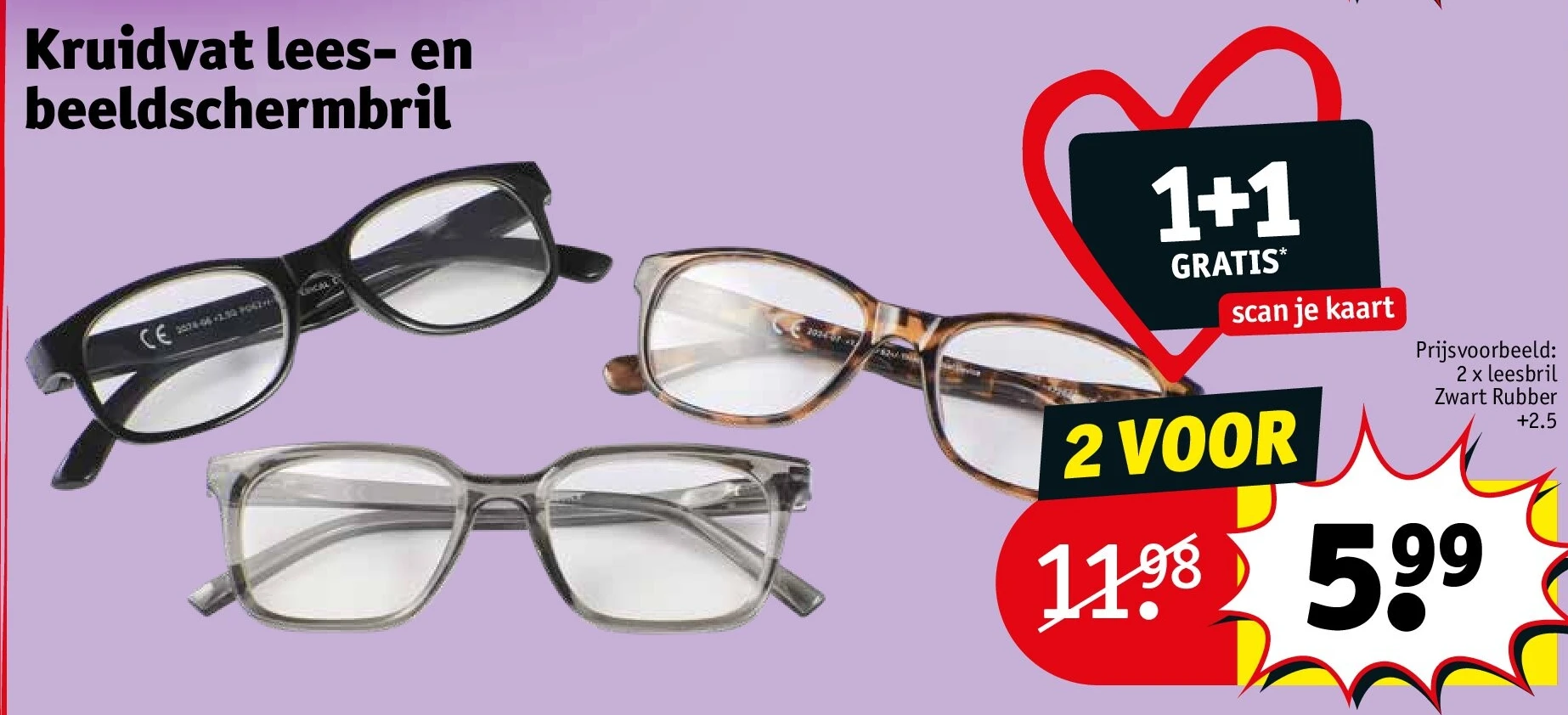 Kruidvat lees- en beeldschermbril