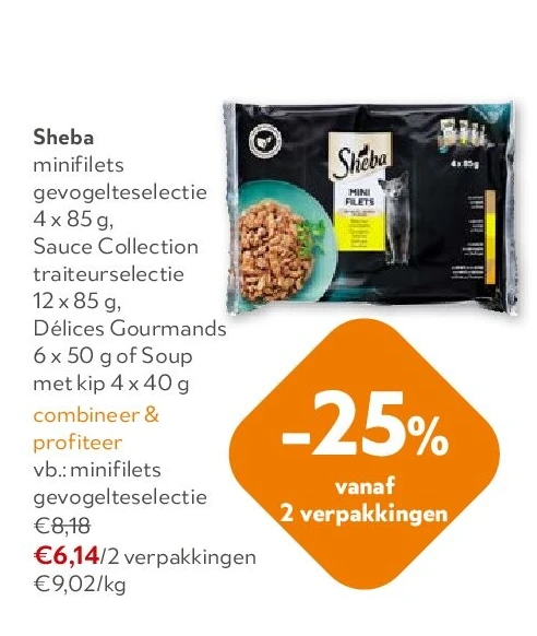 Sheba minifilets gevogelteselectie
