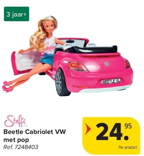 Beetle Cabriolet VW met pop