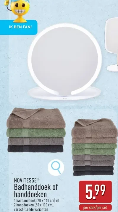 Badhanddoek of handdoeken