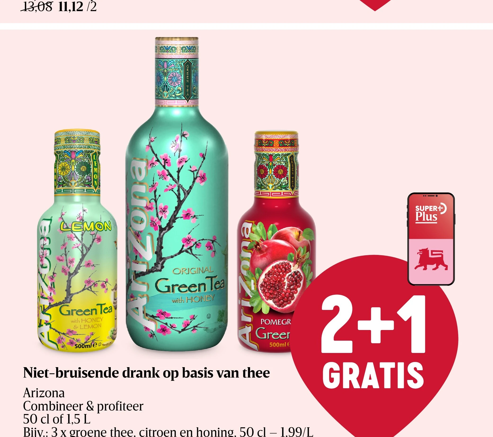 Niet-bruisende drank op basis van thee