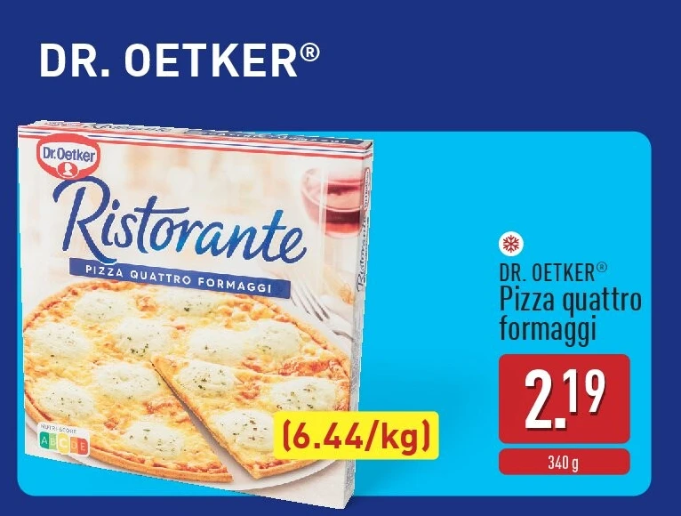Pizza quattro formaggi