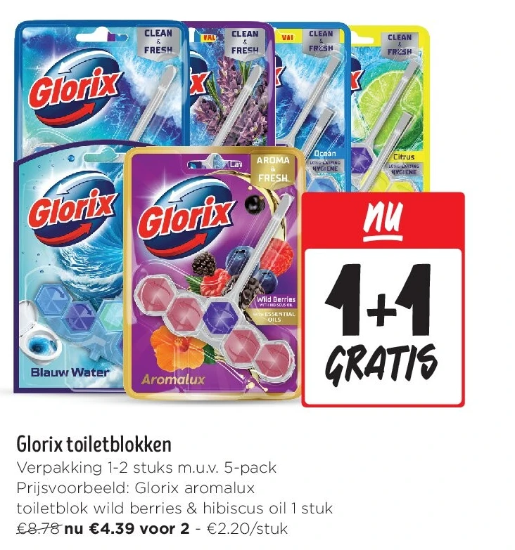 Glorix toiletblokken