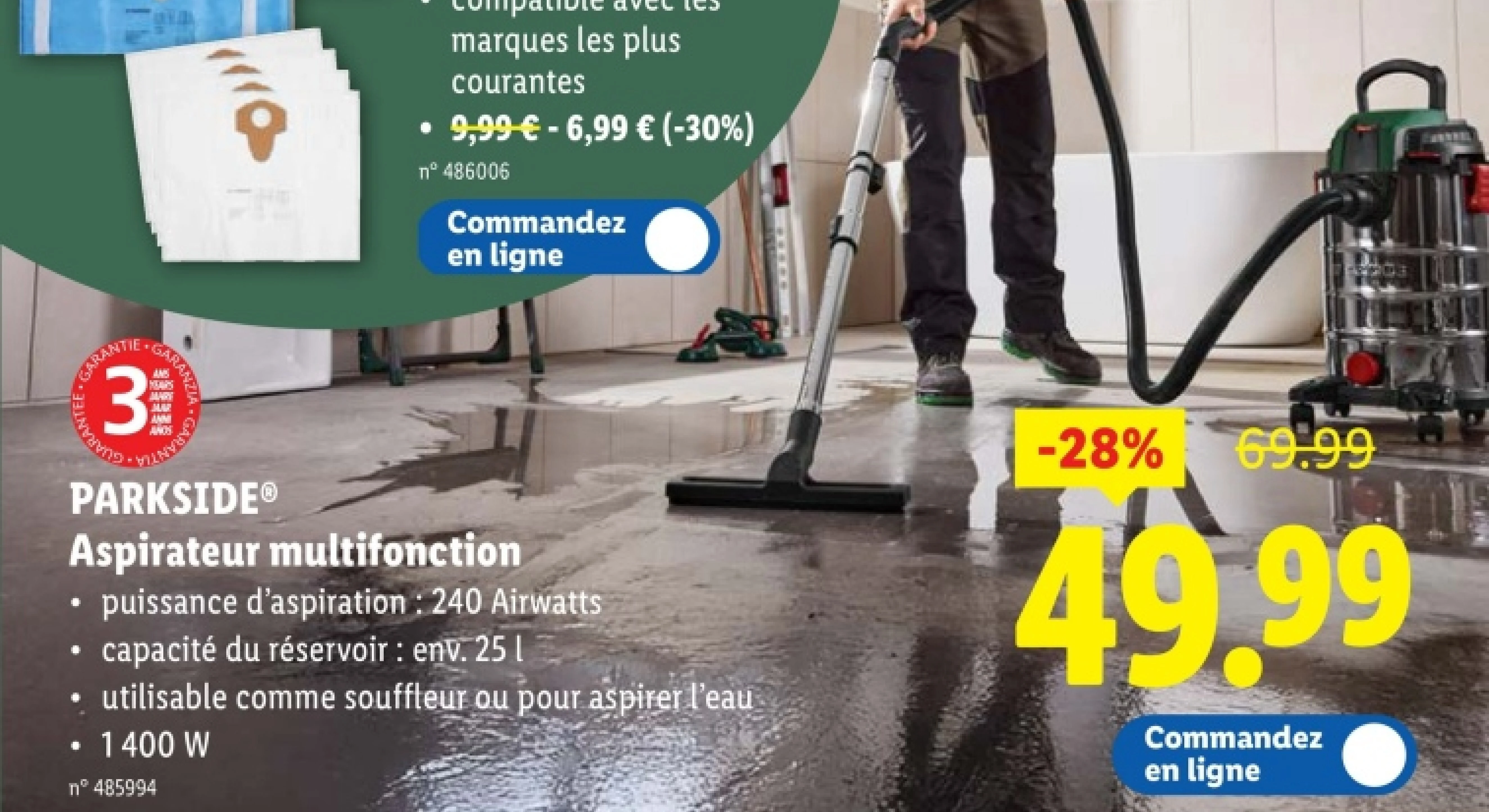 Aspirateur multifonction