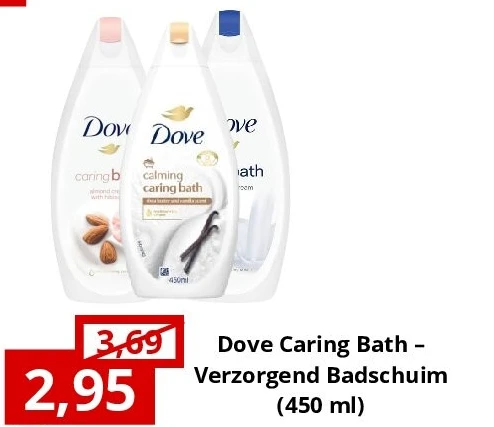 Dove Caring Bath – Verzorgend Badschuim (450 ml)