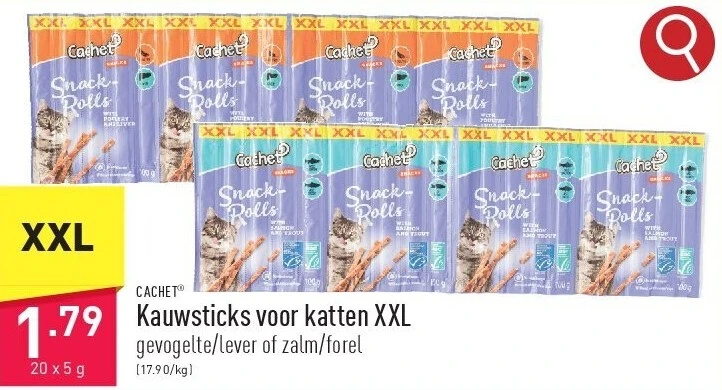 Kauwsticks voor katten XXL