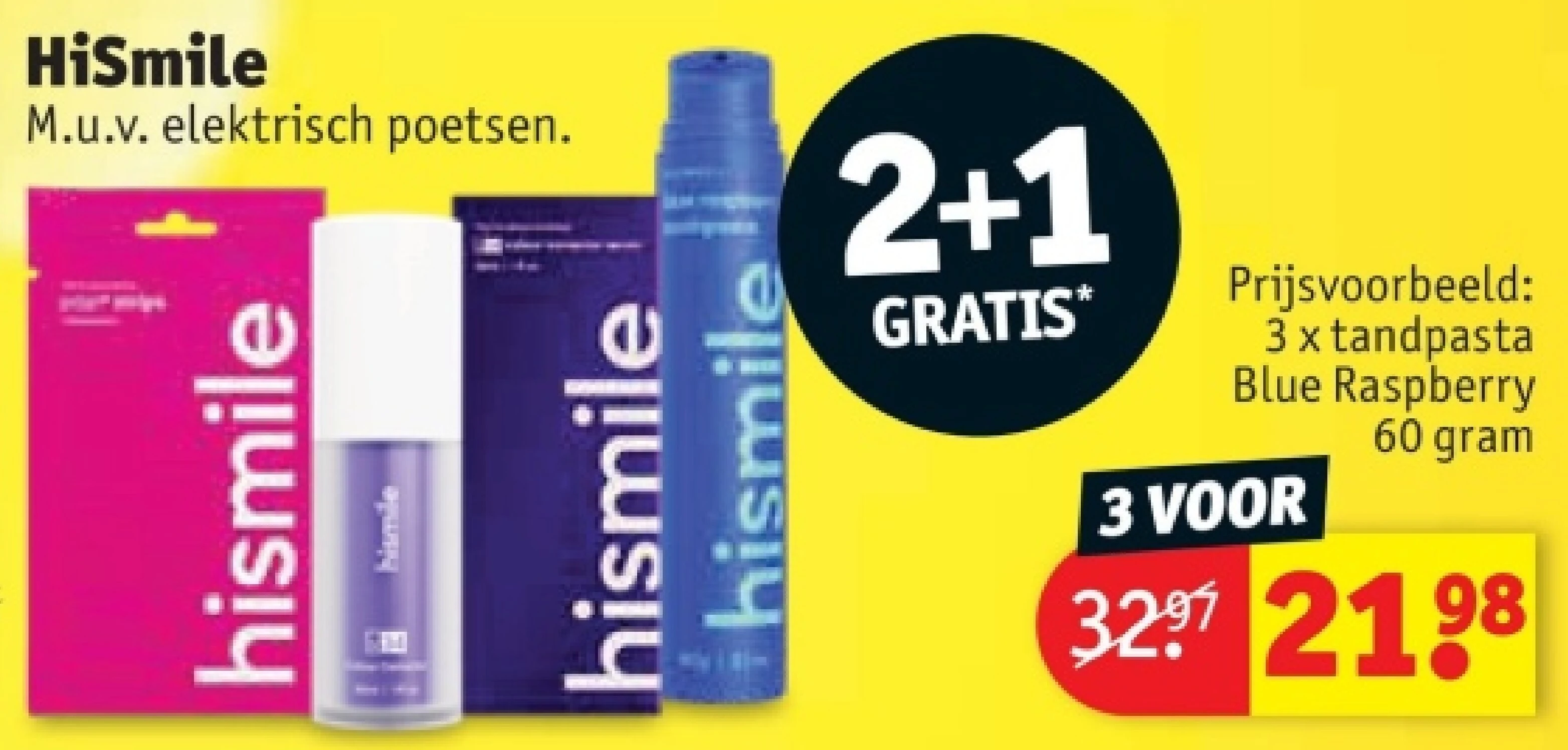 3 x tandpasta Blue Raspberry 60 gram