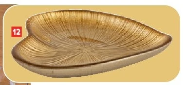 Goudkleurig glazen schaaltje