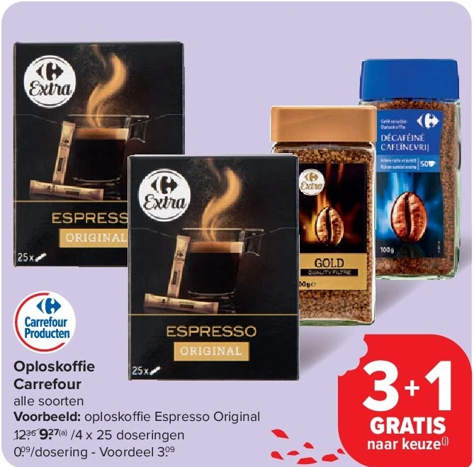 Oploskoffie Carrefour