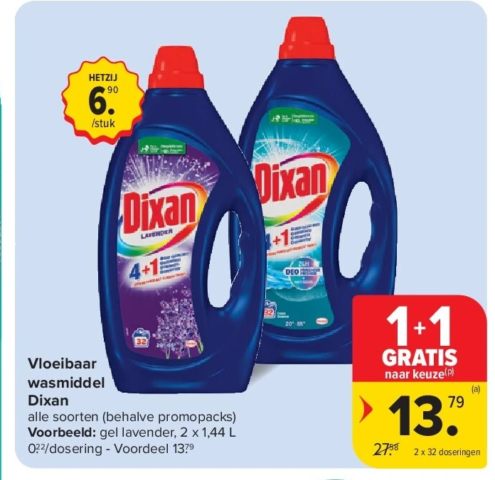 Vloeibaar wasmiddel Dixan