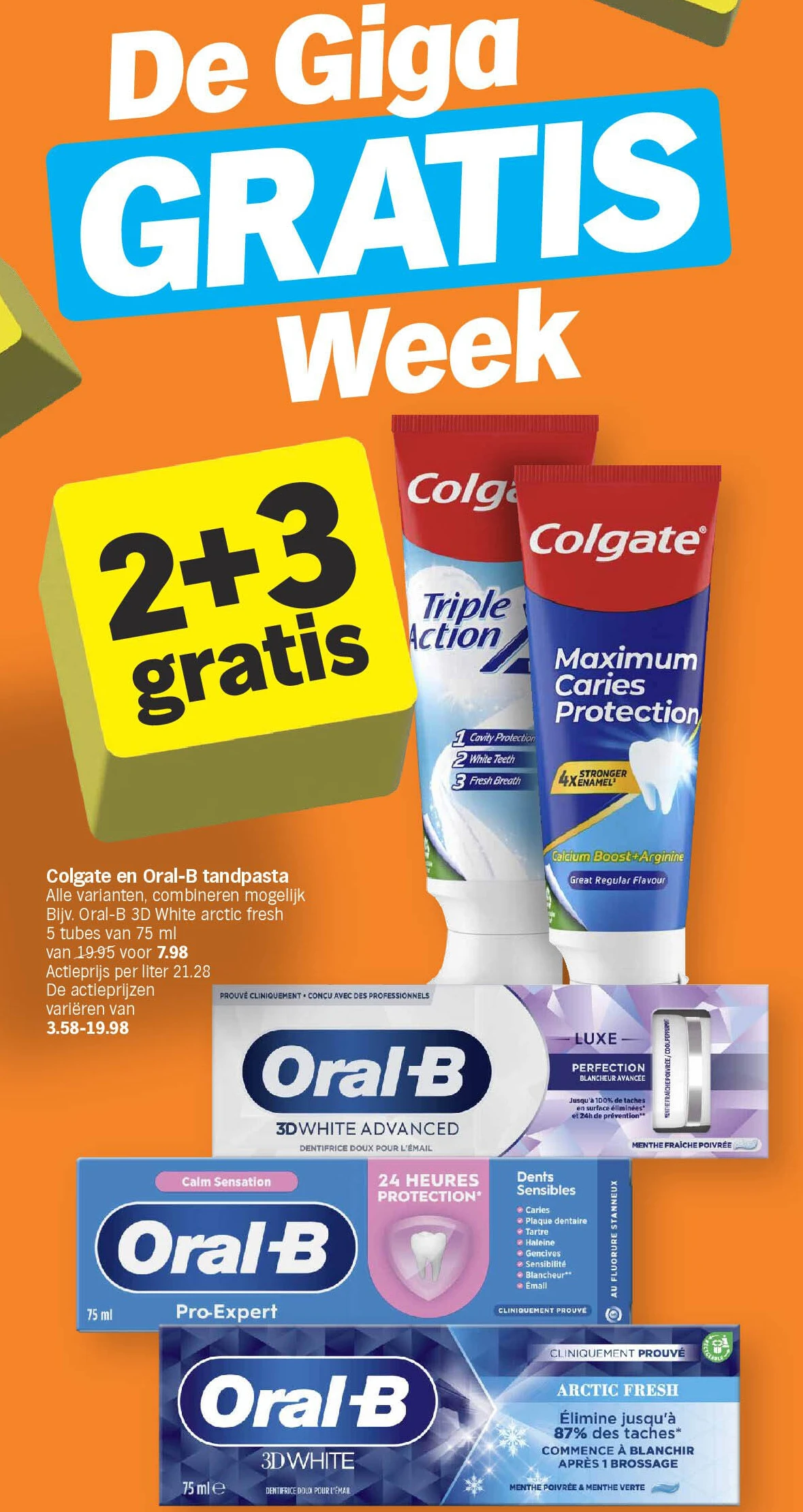 Colgate en Oral-B tandpasta