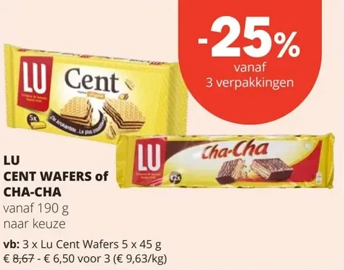 LU CENT WAFERS of CHA-CHА