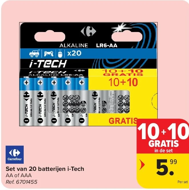 Set van 20 batterijen i-Tech