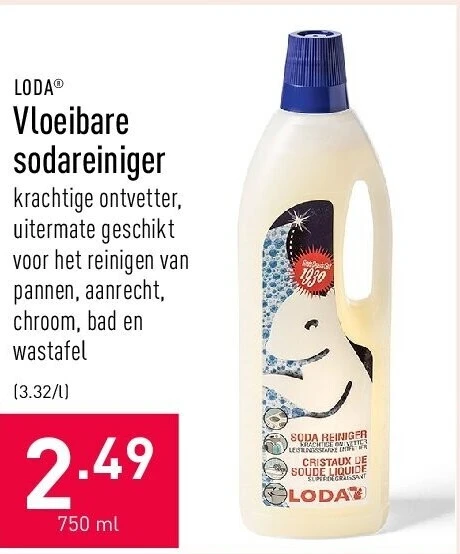 Vloeibare sodareiniger