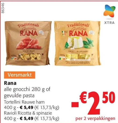 Rana Tortellini Rauwe ham 400 g