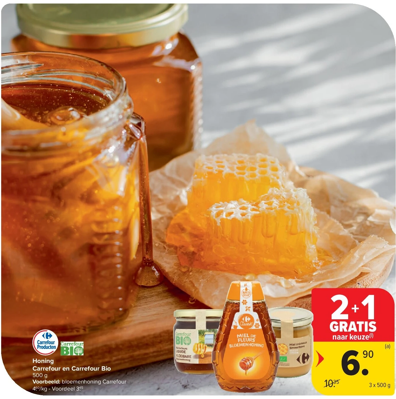 Honing Carrefour en Carrefour Bio