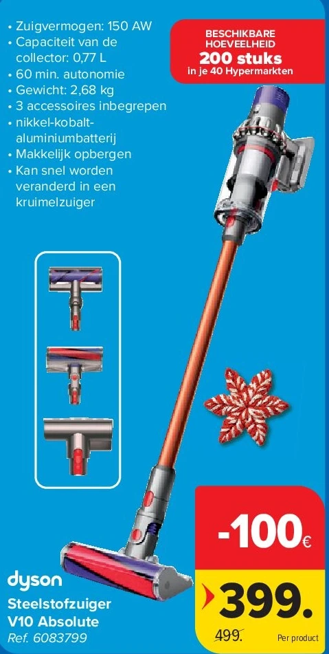 Steelstofzuiger V10 Absolute