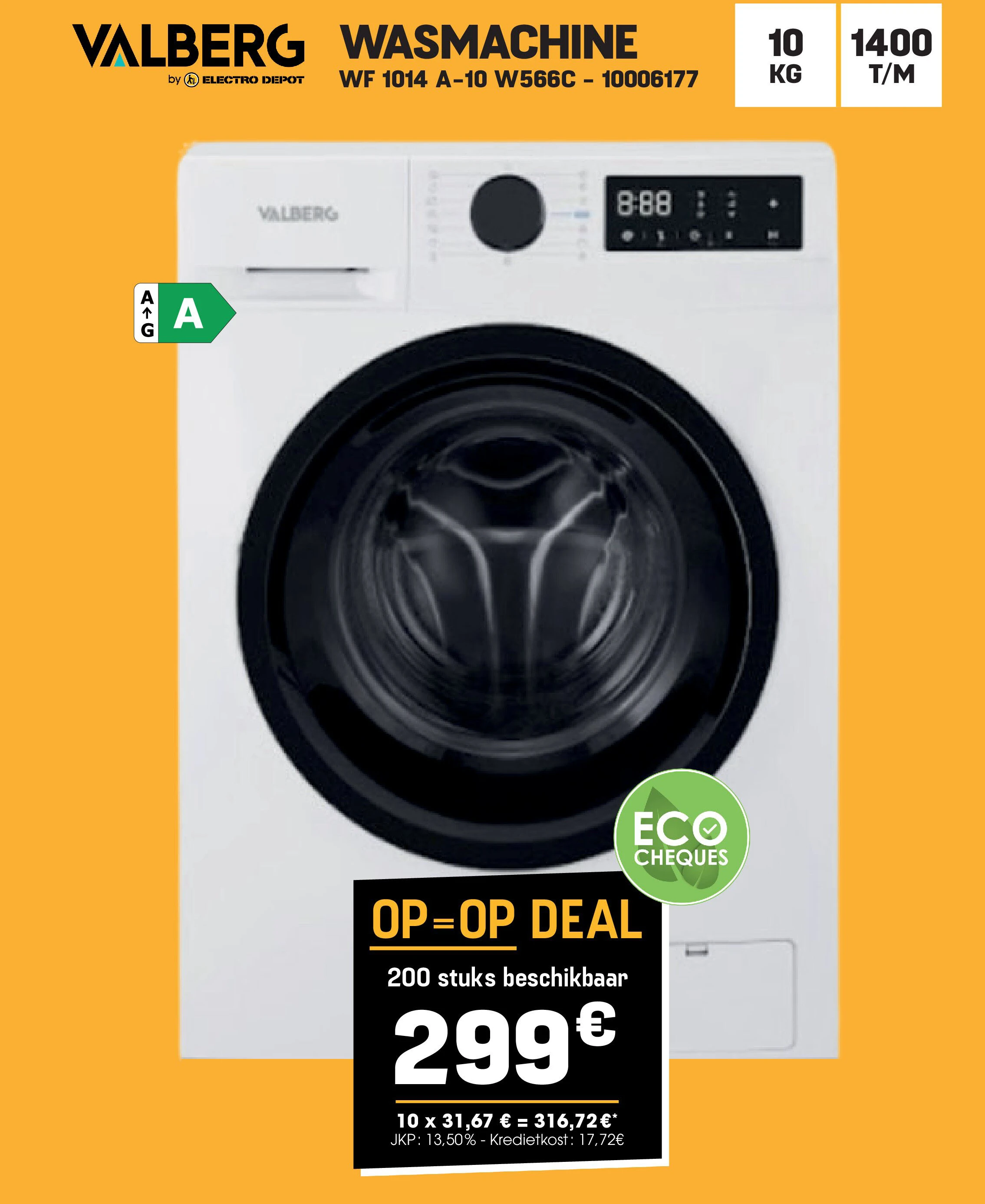 Valberg WASMACHINE WF 1014 A-10 W566C