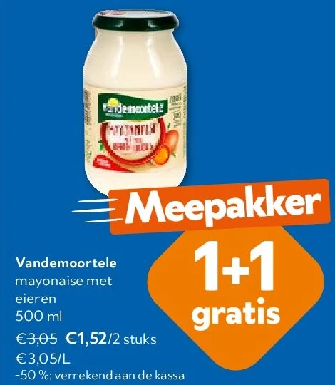 Vandemoortele mayonaise met eieren 500 ml