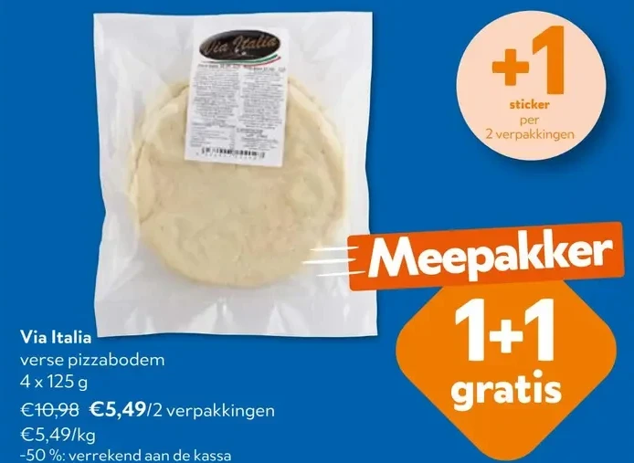 Via Italia verse pizzabodem