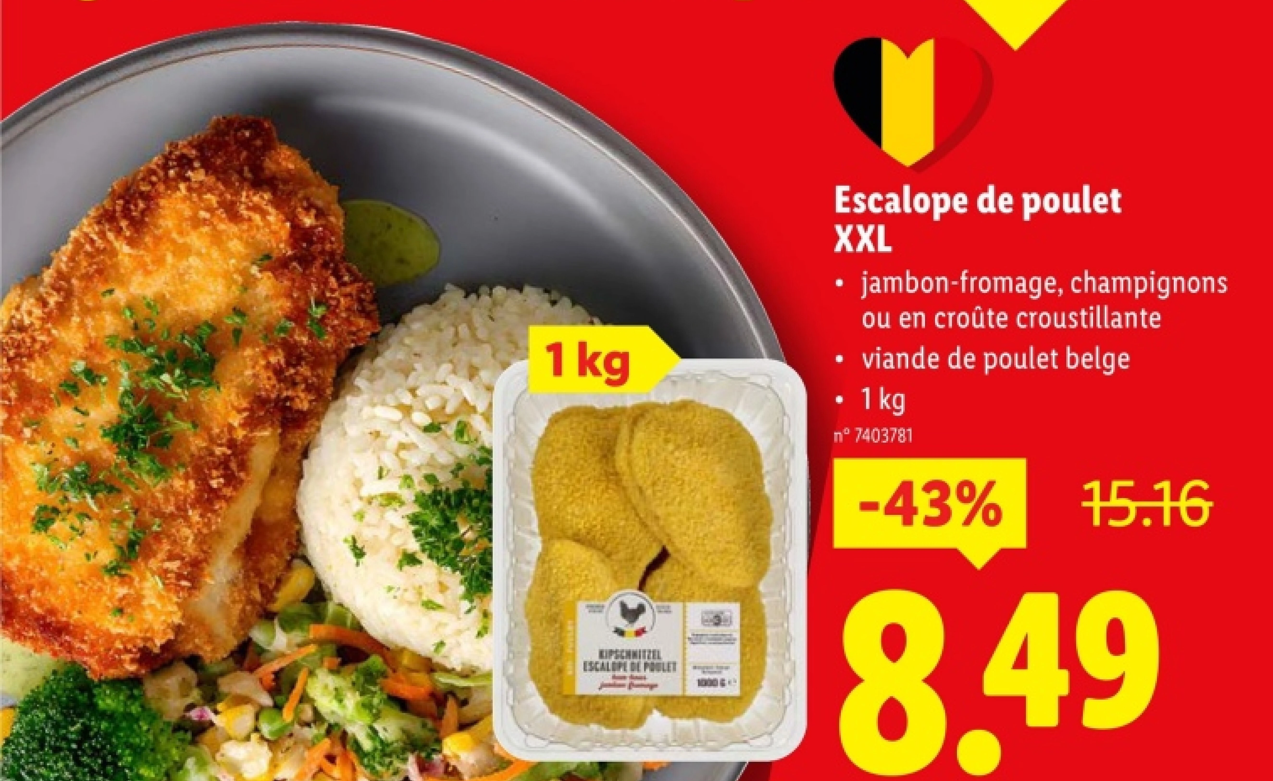 Escalope de poulet XXL