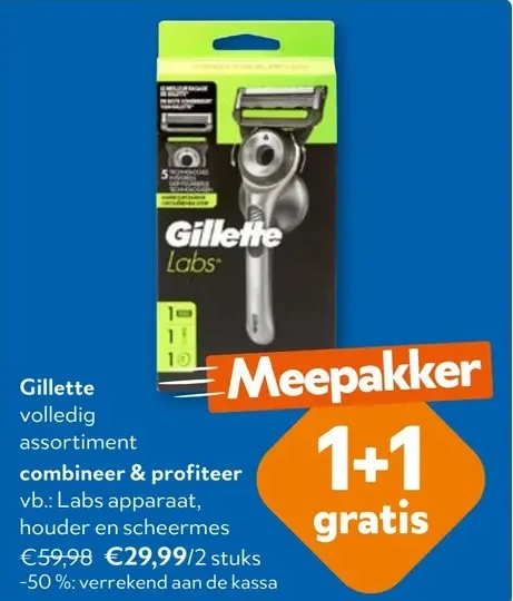 Gillette Labs apparaat, houder en scheermes