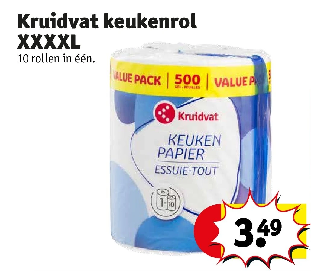 Kruidvat keukenrol XXXXL