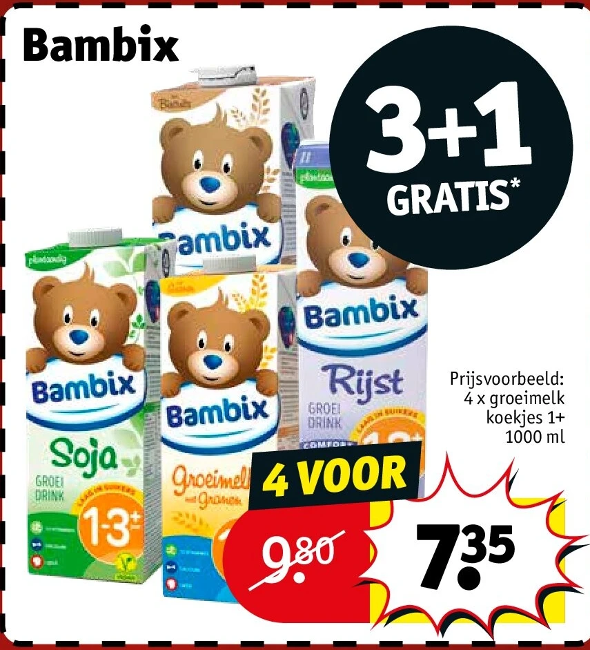4 x groeimelk koekjes 1+ 1000 ml