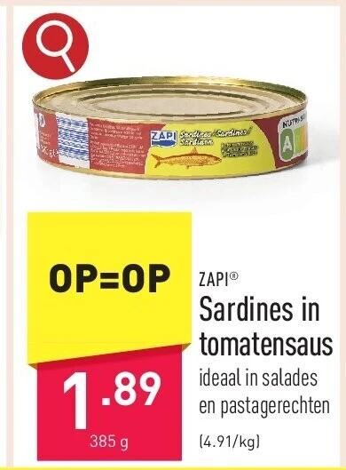Sardines in tomatensaus