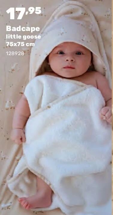 Badcape little goose 75x75 cm